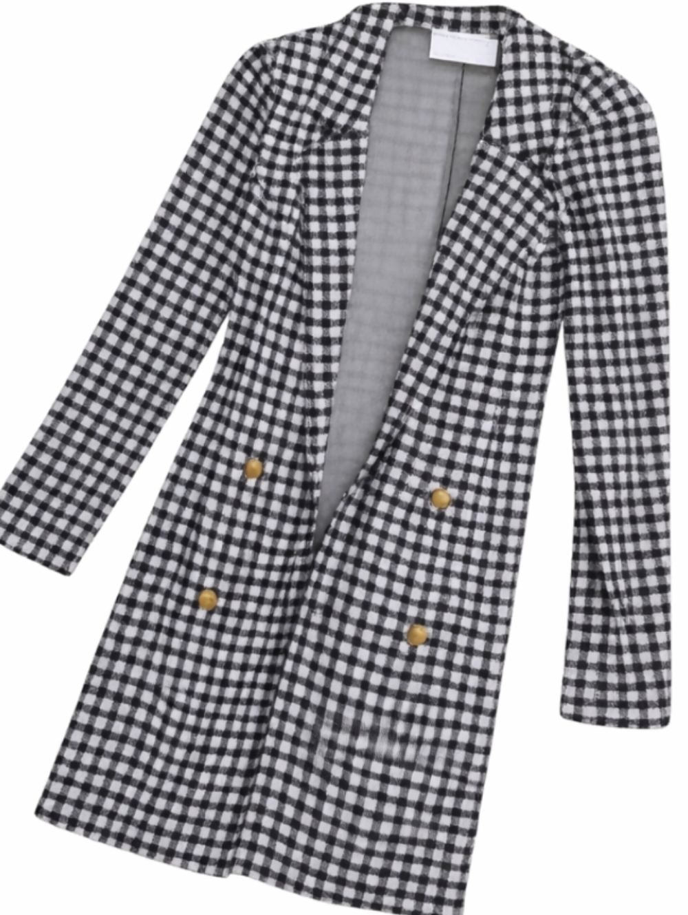 ASOS Black & White Houndstooth Blazer Cardigan Size 6